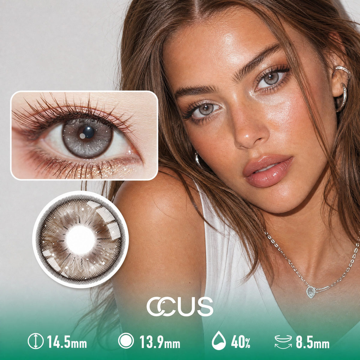 Milkshake Mocha Brown Contact Lenses