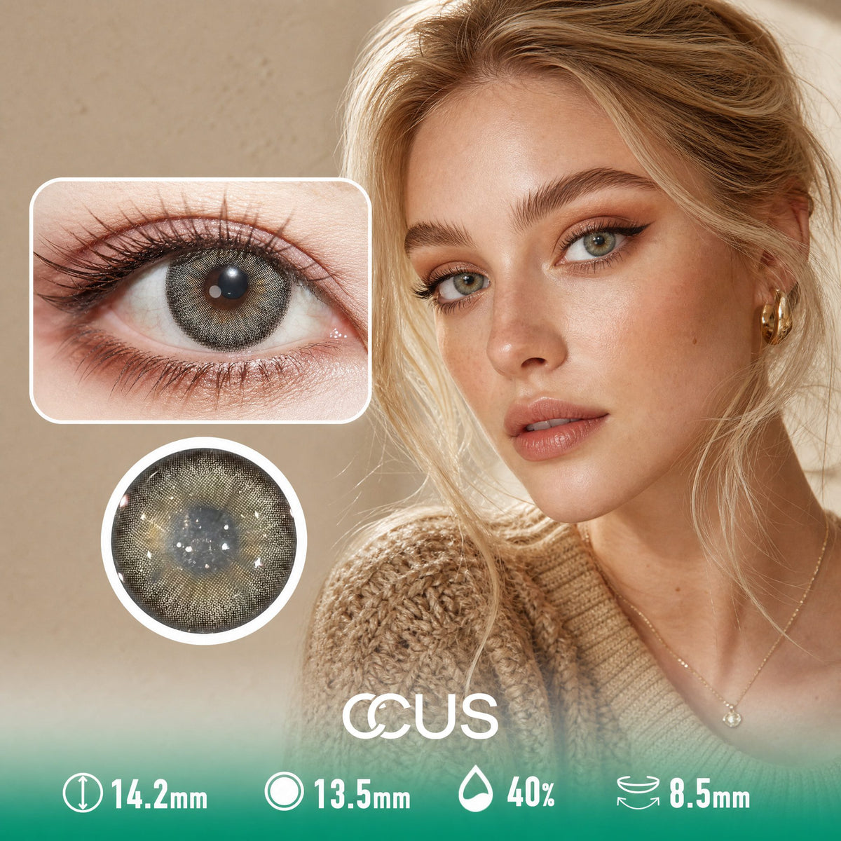 Mocha Latte Brown Contact Lenses