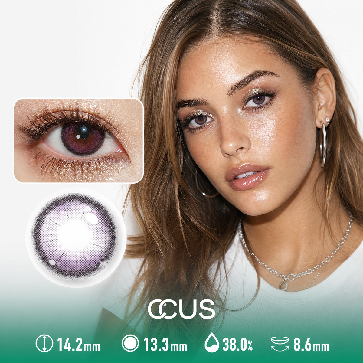 Mood Ring Violet Purple Contact Lenses