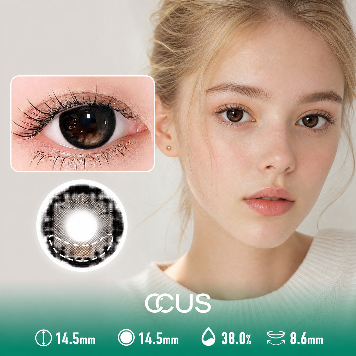 Moonlit Haze Brown Contact Lenses
