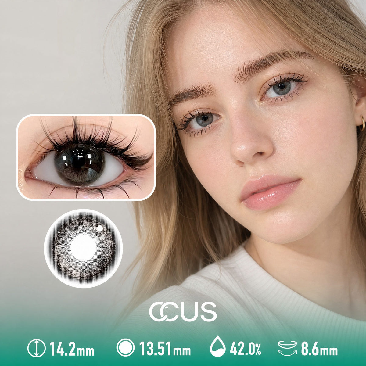 Morning Ash Grey Contact Lenses
