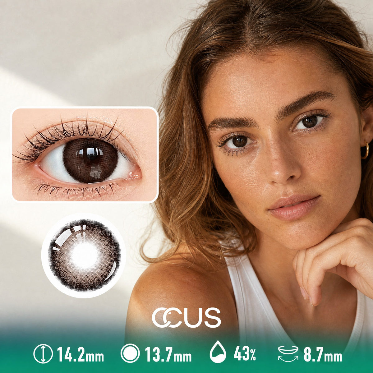 Morning Linen Mocha Brown Contact Lenses