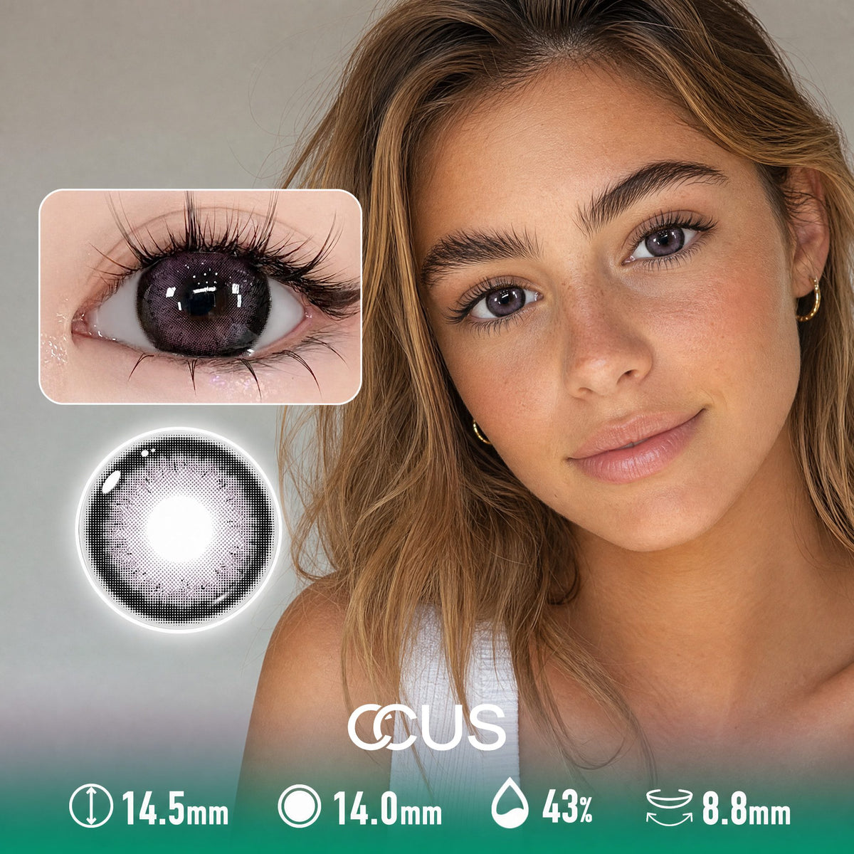 Mulberry Plum Purple Contact Lenses