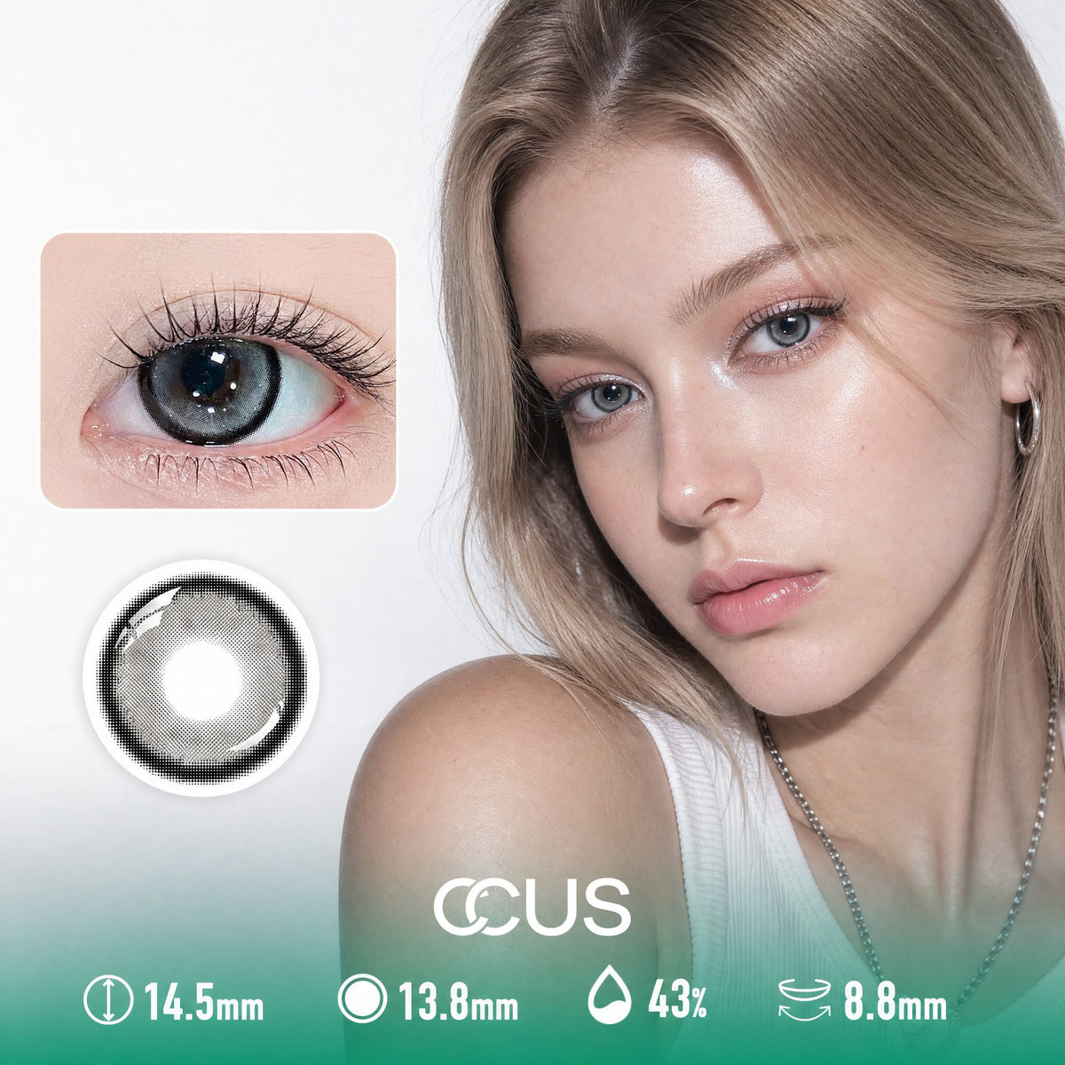Nebula Pearl Grey Contact Lenses