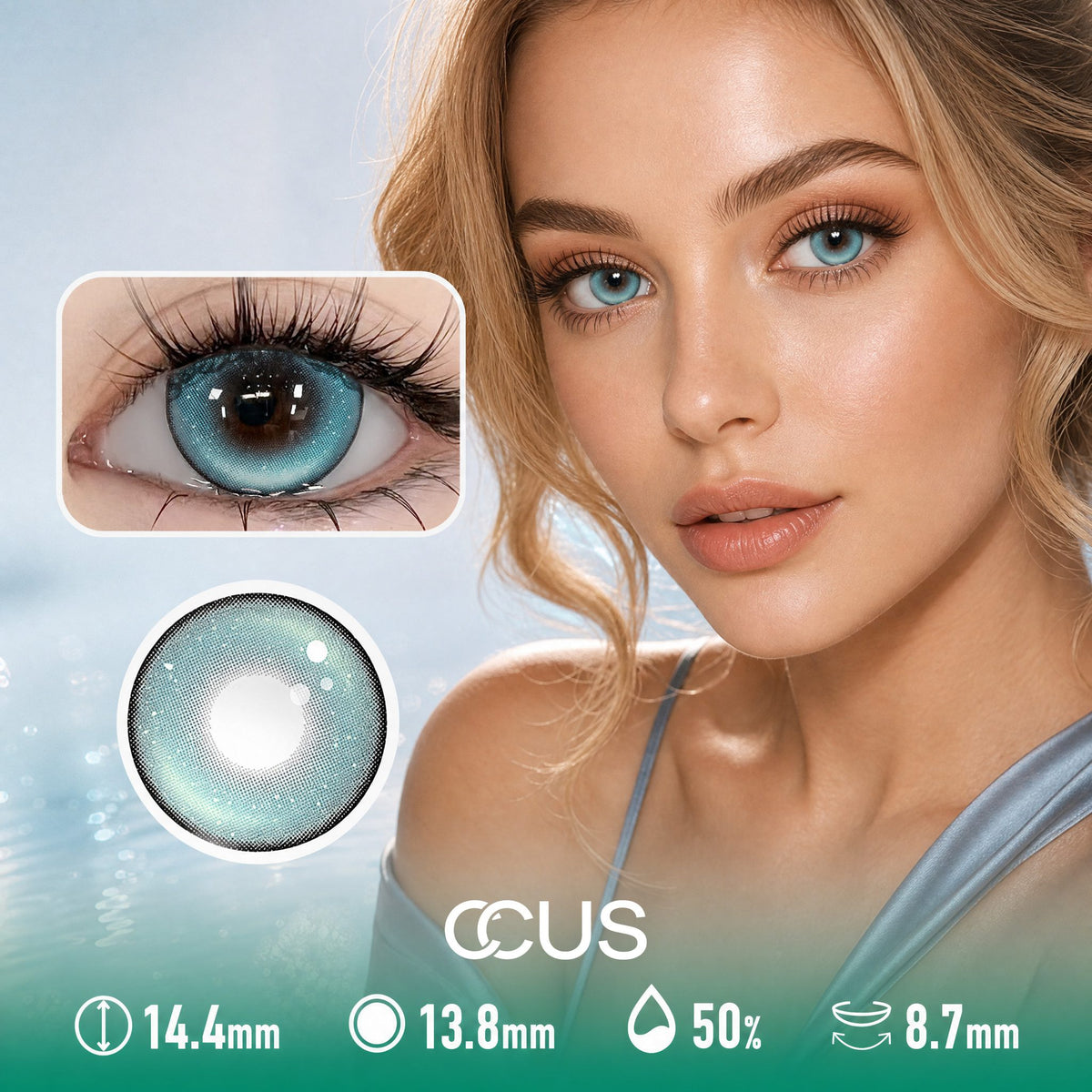 Opal Summer Lagoon Blue Contact Lenses