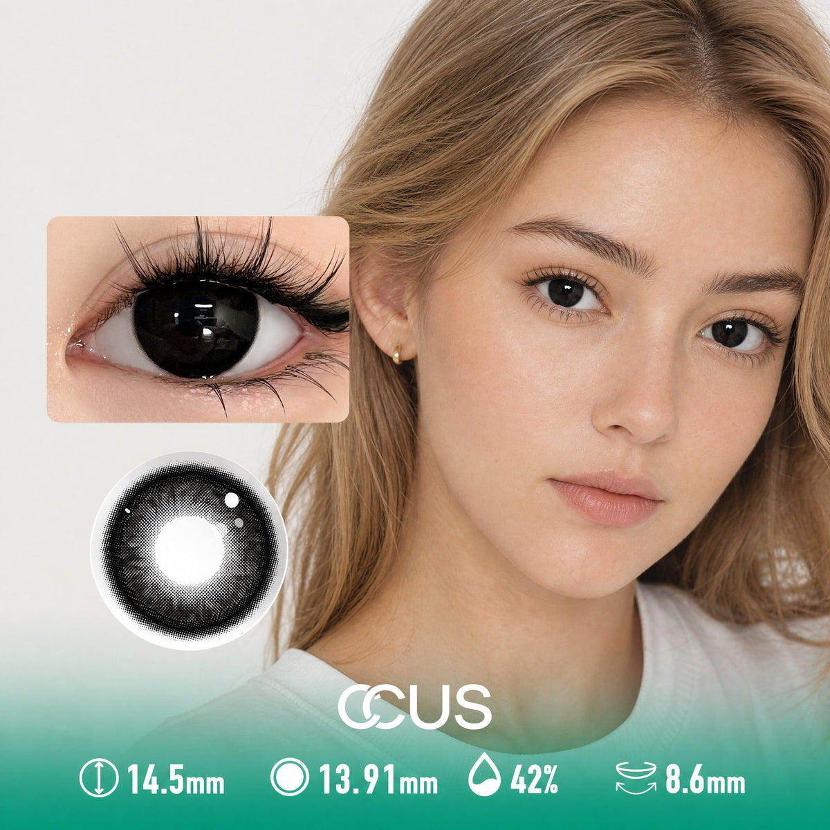 Oslo Autumn Black Contact Lenses