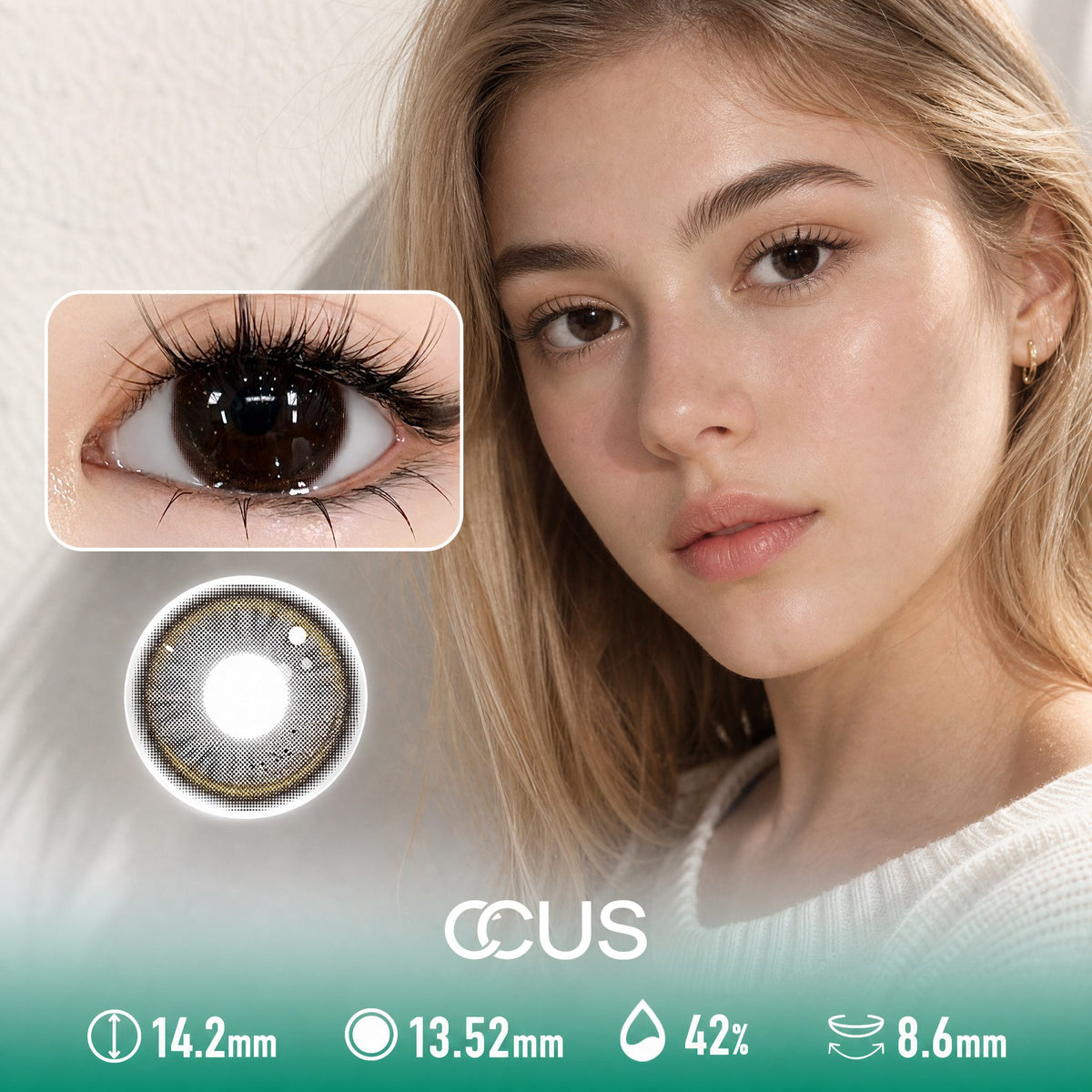 Paris Spring Honey Brown Contact Lenses