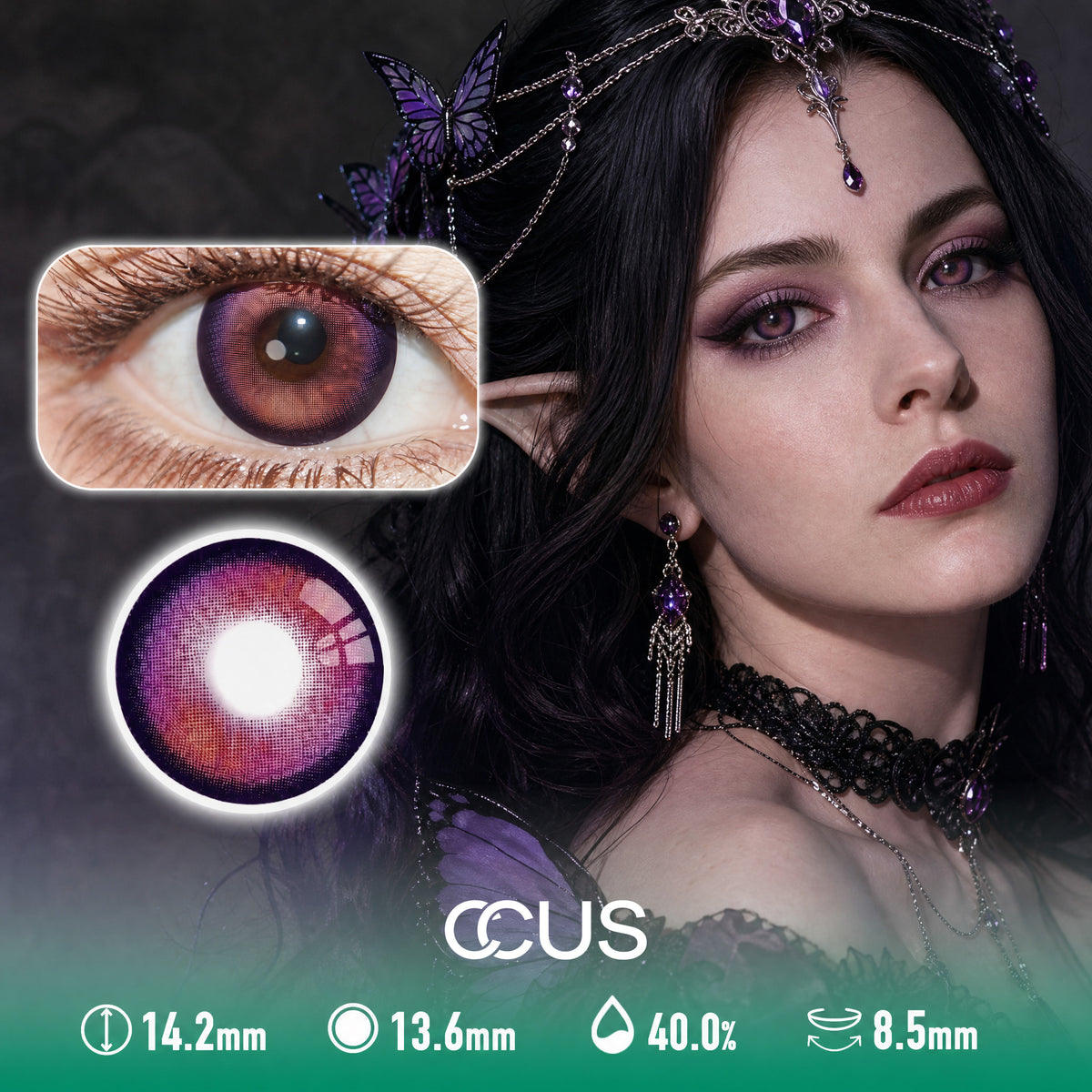 Penumbra Rift Purple Contact Lenses