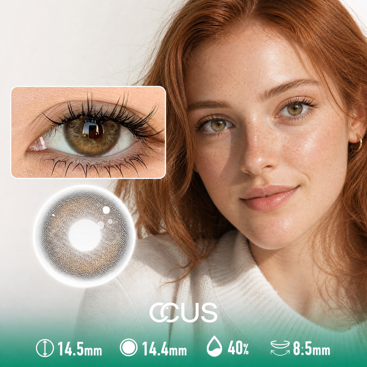 Porch Light Mocha Brown Contact Lenses