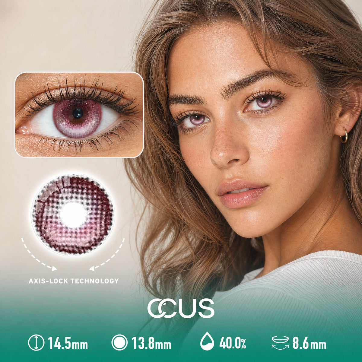 Prague Jasmine Pink Contact Lenses