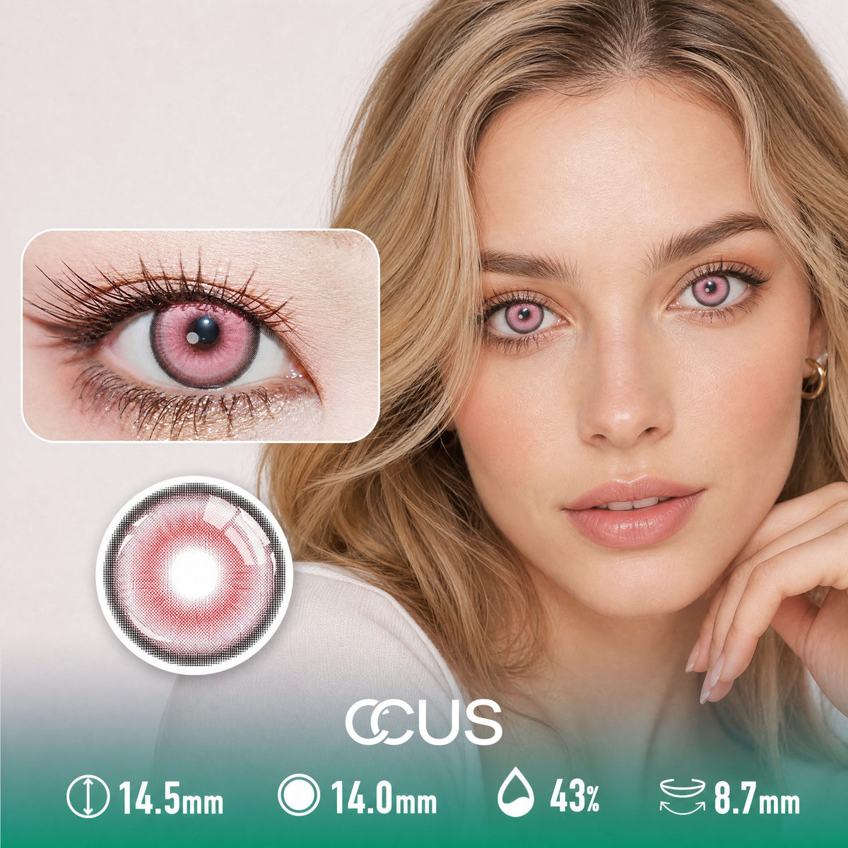 Prague Opal Pink Contact Lenses