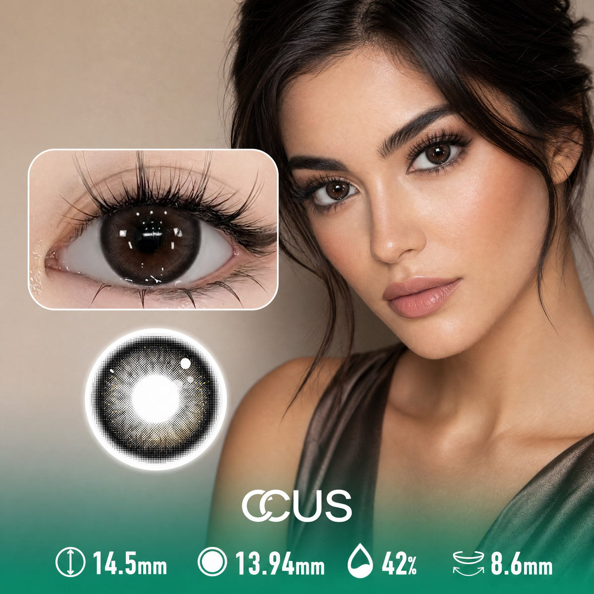 Provence Autumn Cinnamon Brown Contact Lenses