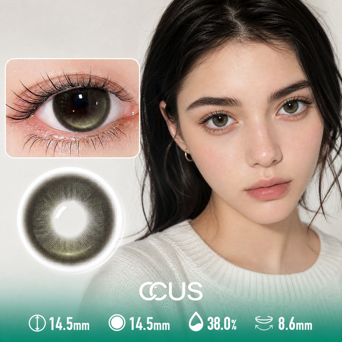 Provence Fern Green Contact Lenses