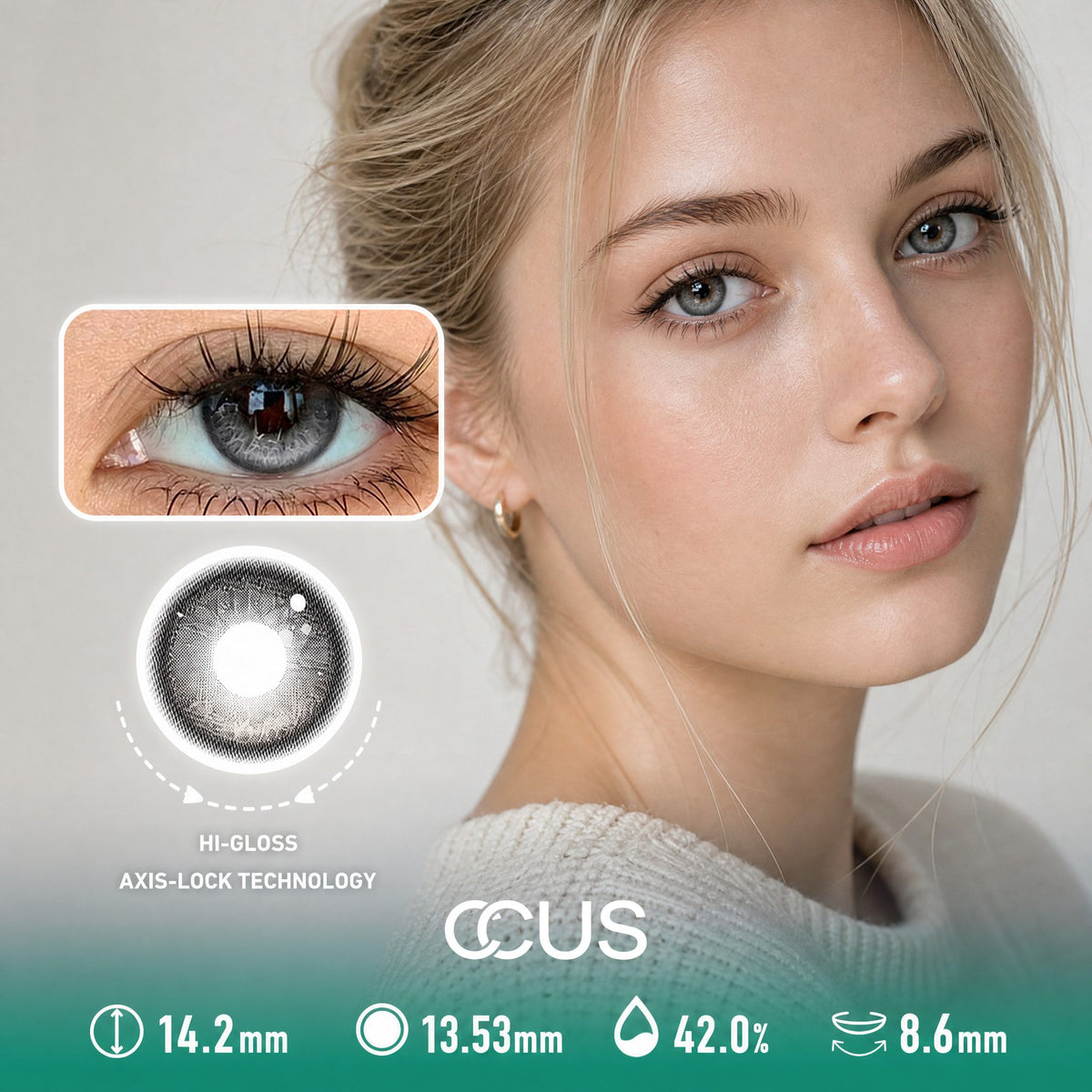 Quiet Hour Grey Contact Lenses