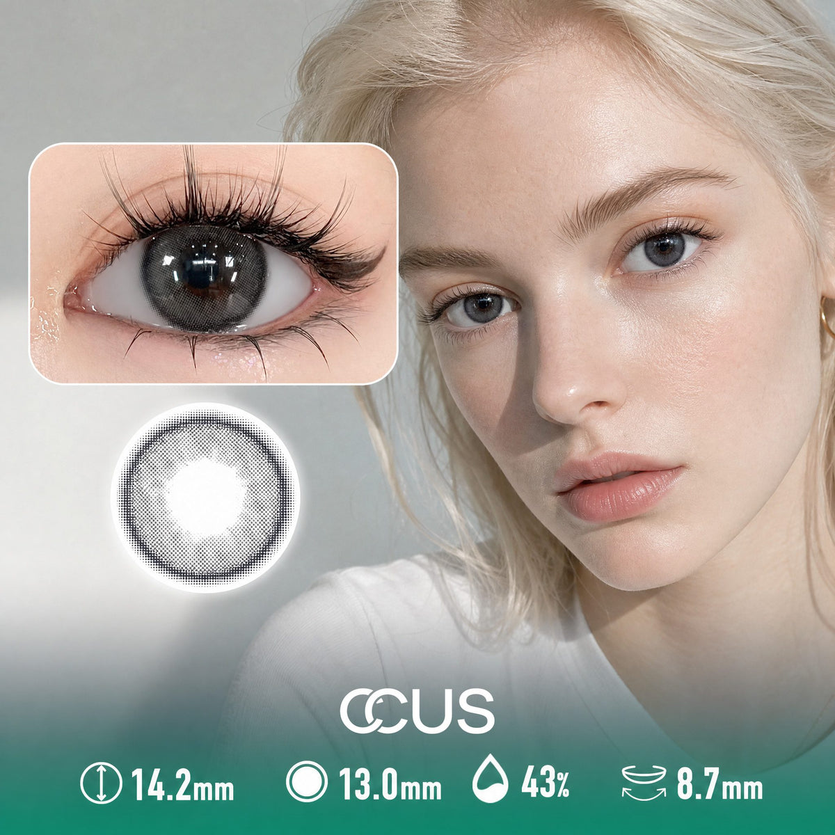 Rain Seville Black Contact Lenses
