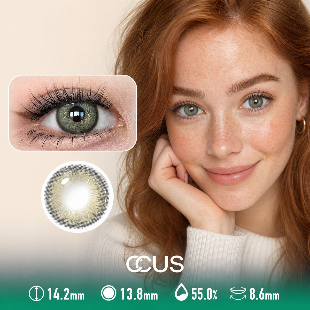 Sage Gold Contact Lenses