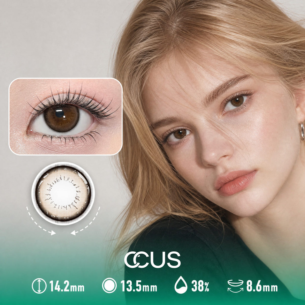Seville Ember Brown Contact Lenses