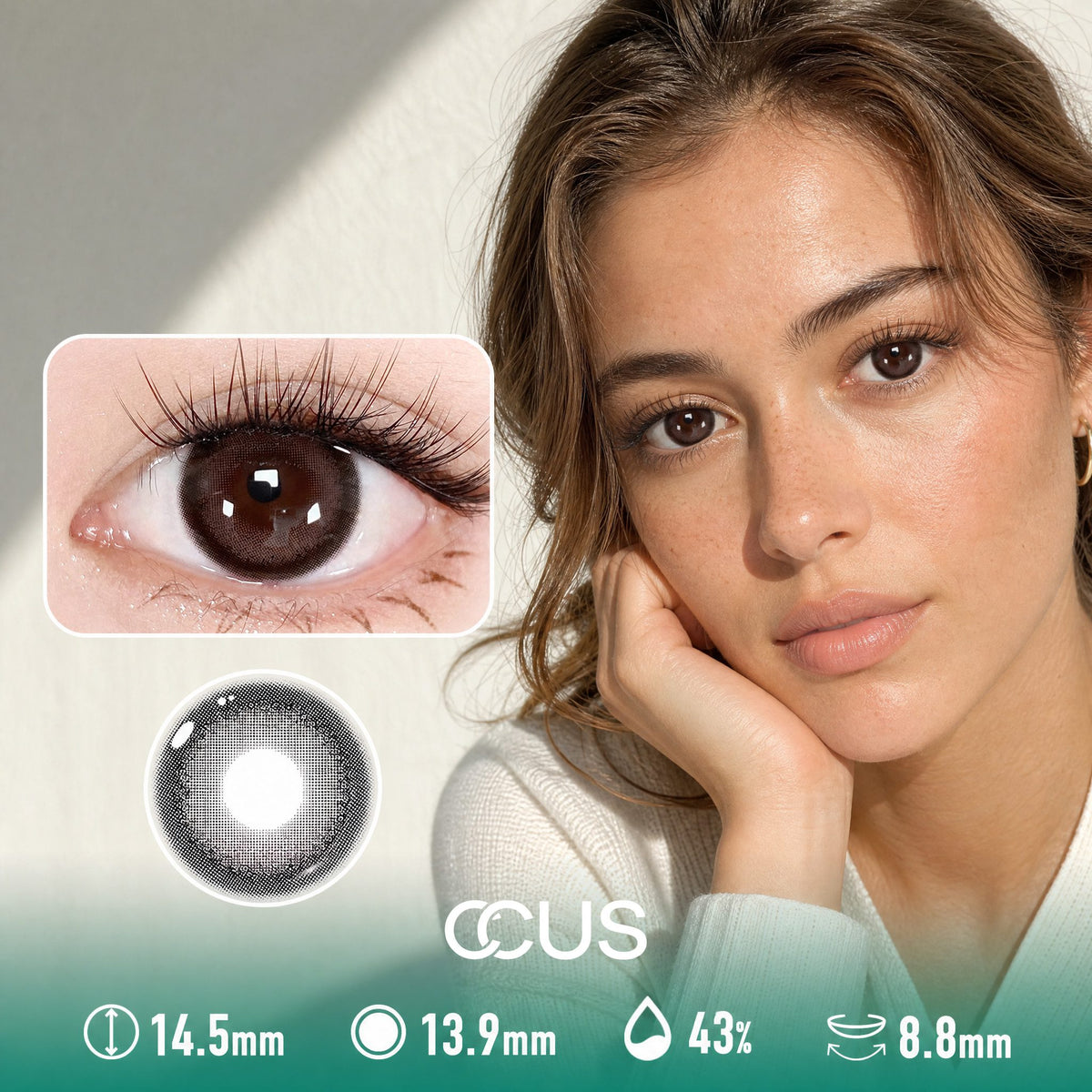 Silk Cloud Grey Contact Lenses