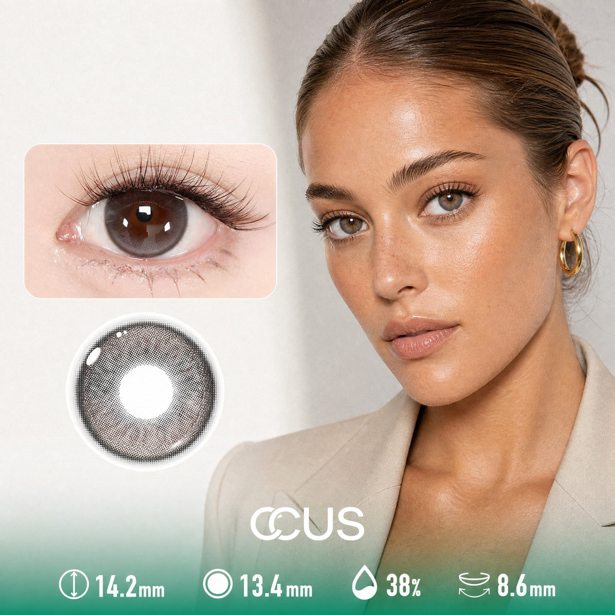 Silk Dusk Grey Contact Lenses