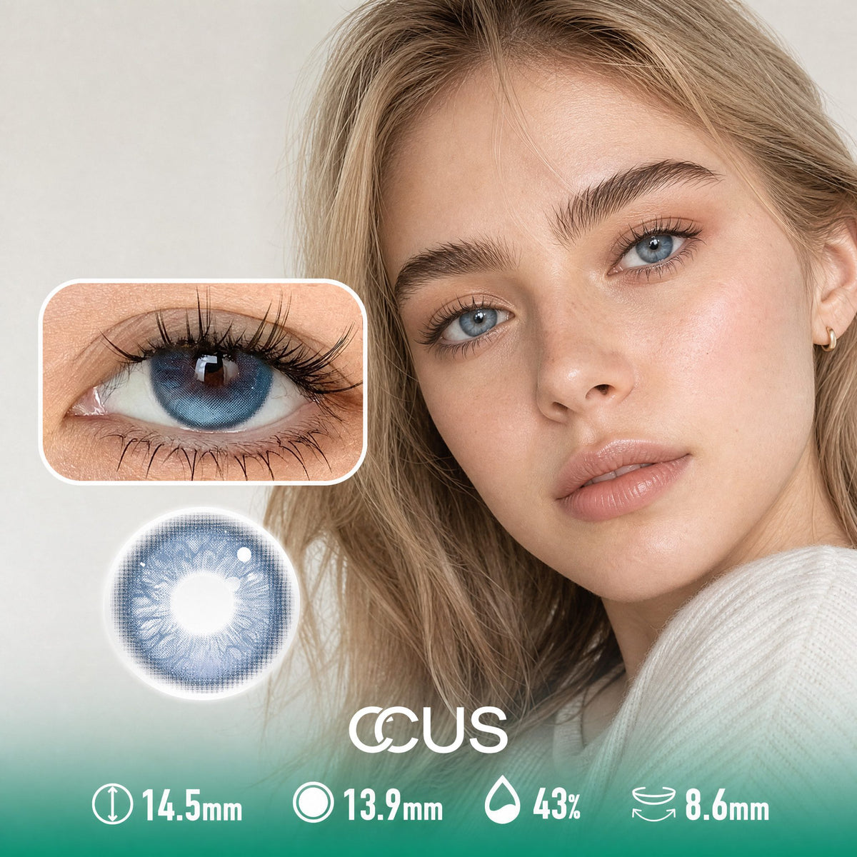Skylight Blue Contact Lenses