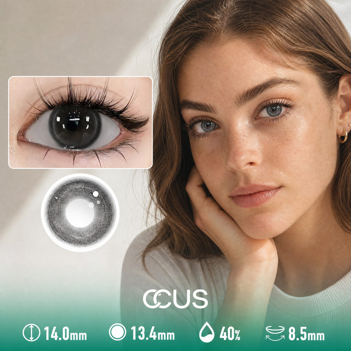 Snow Romantic Cloud Grey Contact Lenses