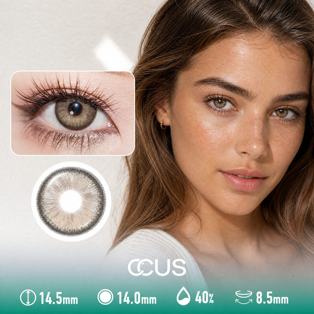 Softlight Hazelnut Brown Contact Lenses
