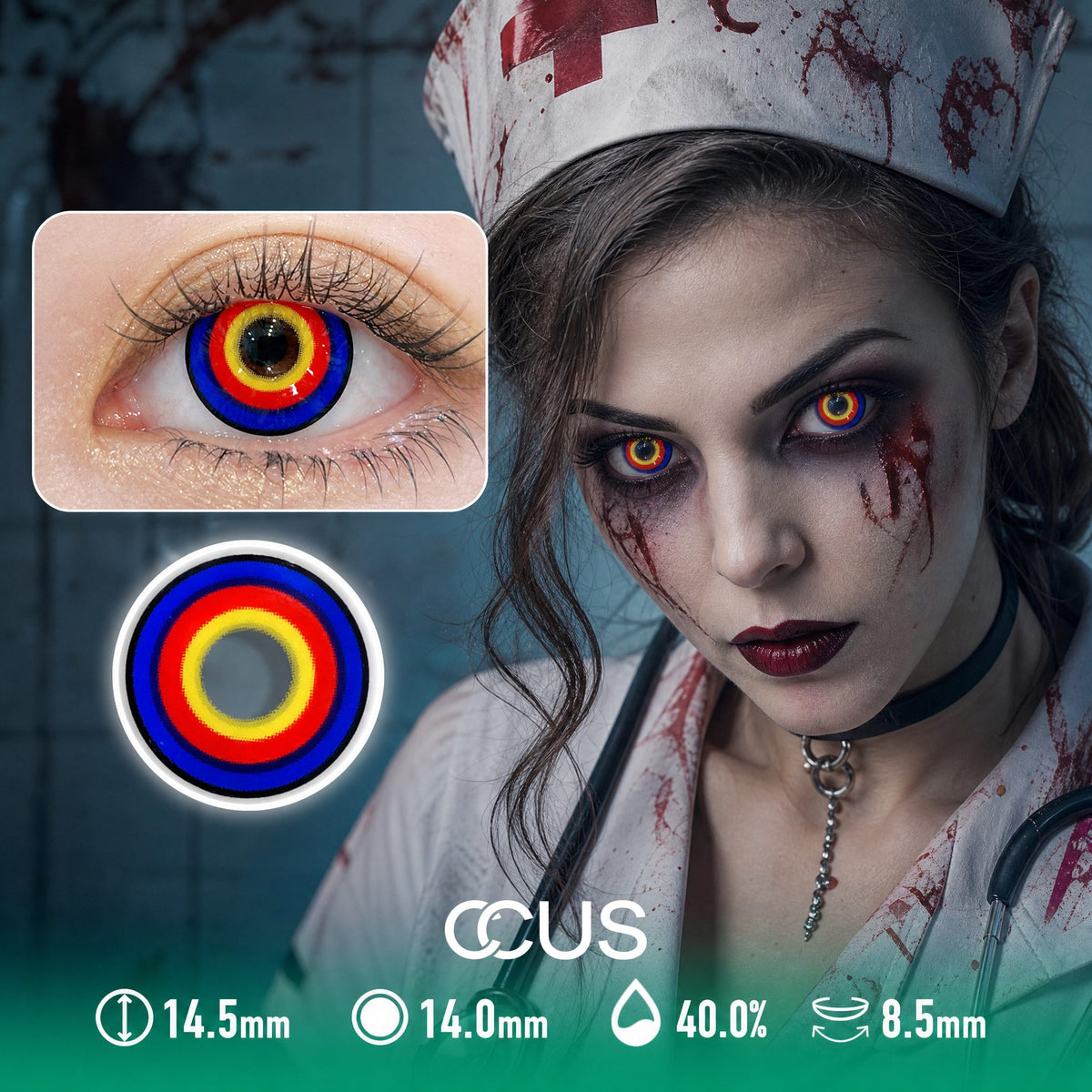 Star Haze Citrine Yellow Contact Lenses