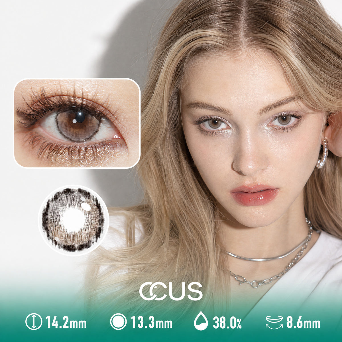 Star Haze Sandalwood Brown Contact Lenses