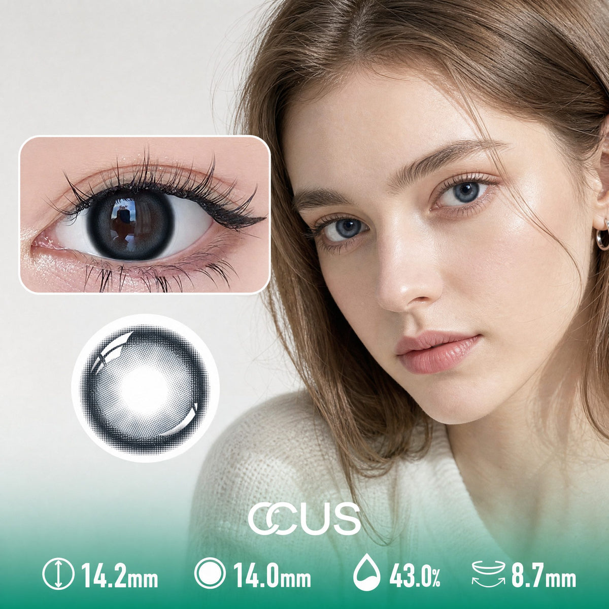 Sunday Denim Blue Contact Lenses