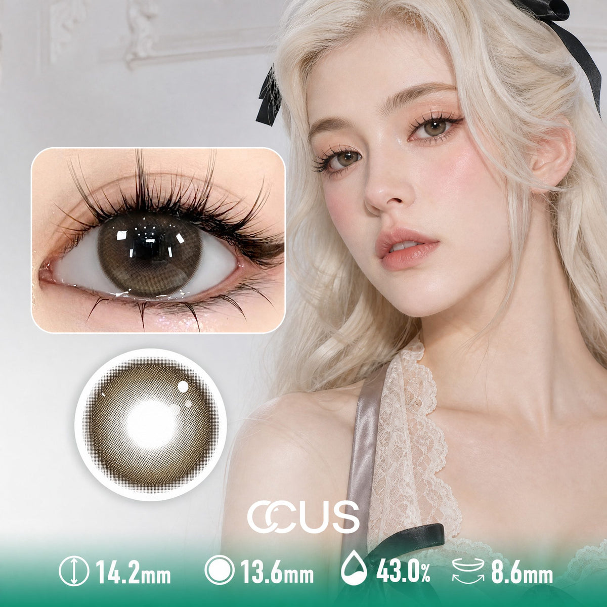 Taffeta Corsage Mocha Brown Contact Lenses