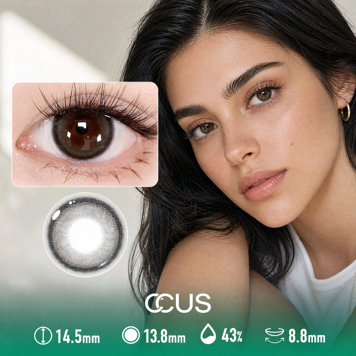 Tea Garden Olive Green Contact Lenses