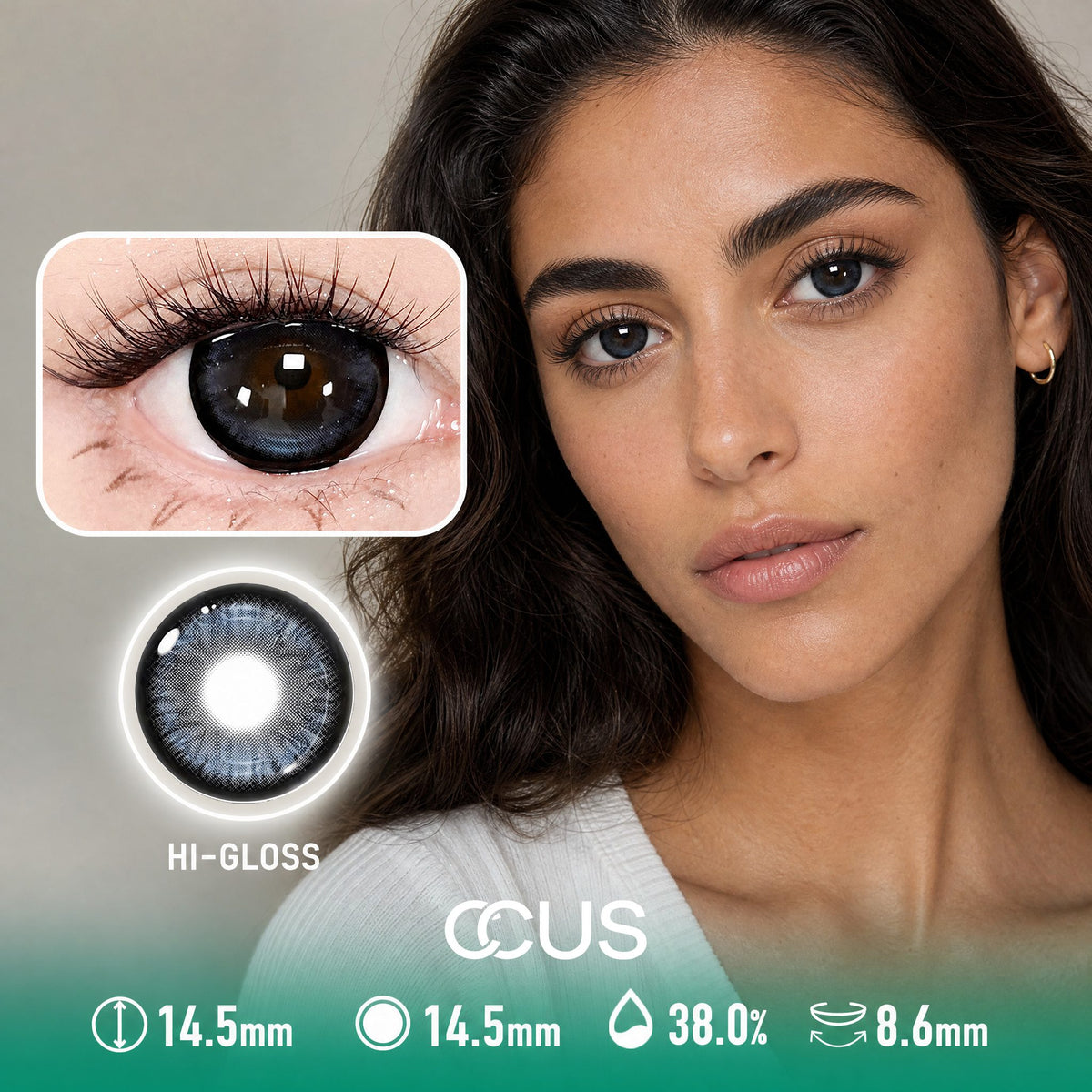Tidewater Navy Azure Blue Contact Lenses