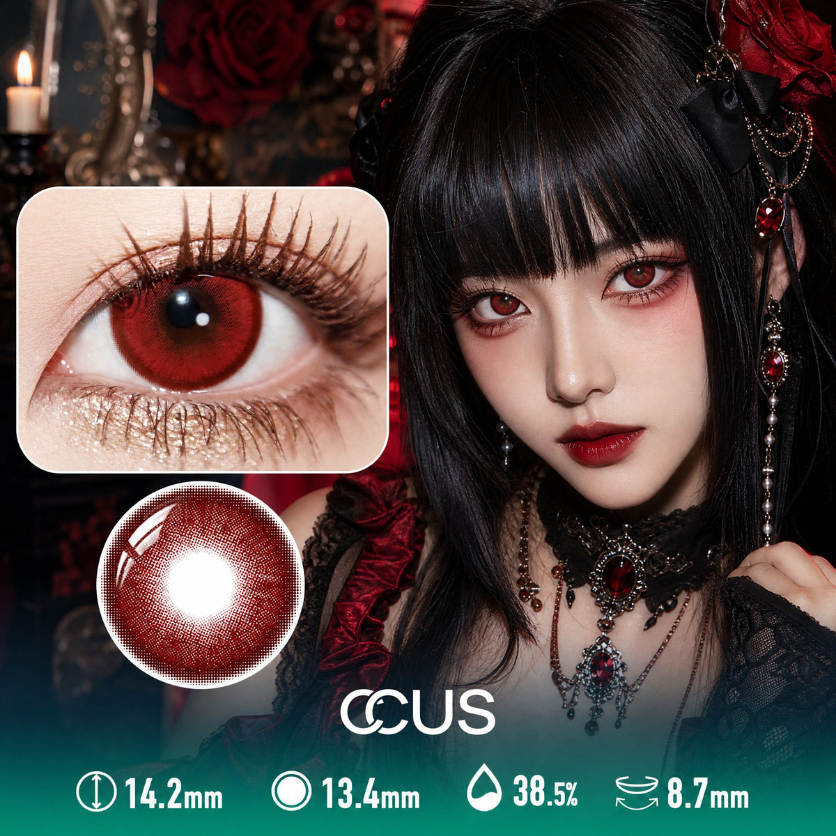 Twilight Red Contact Lenses