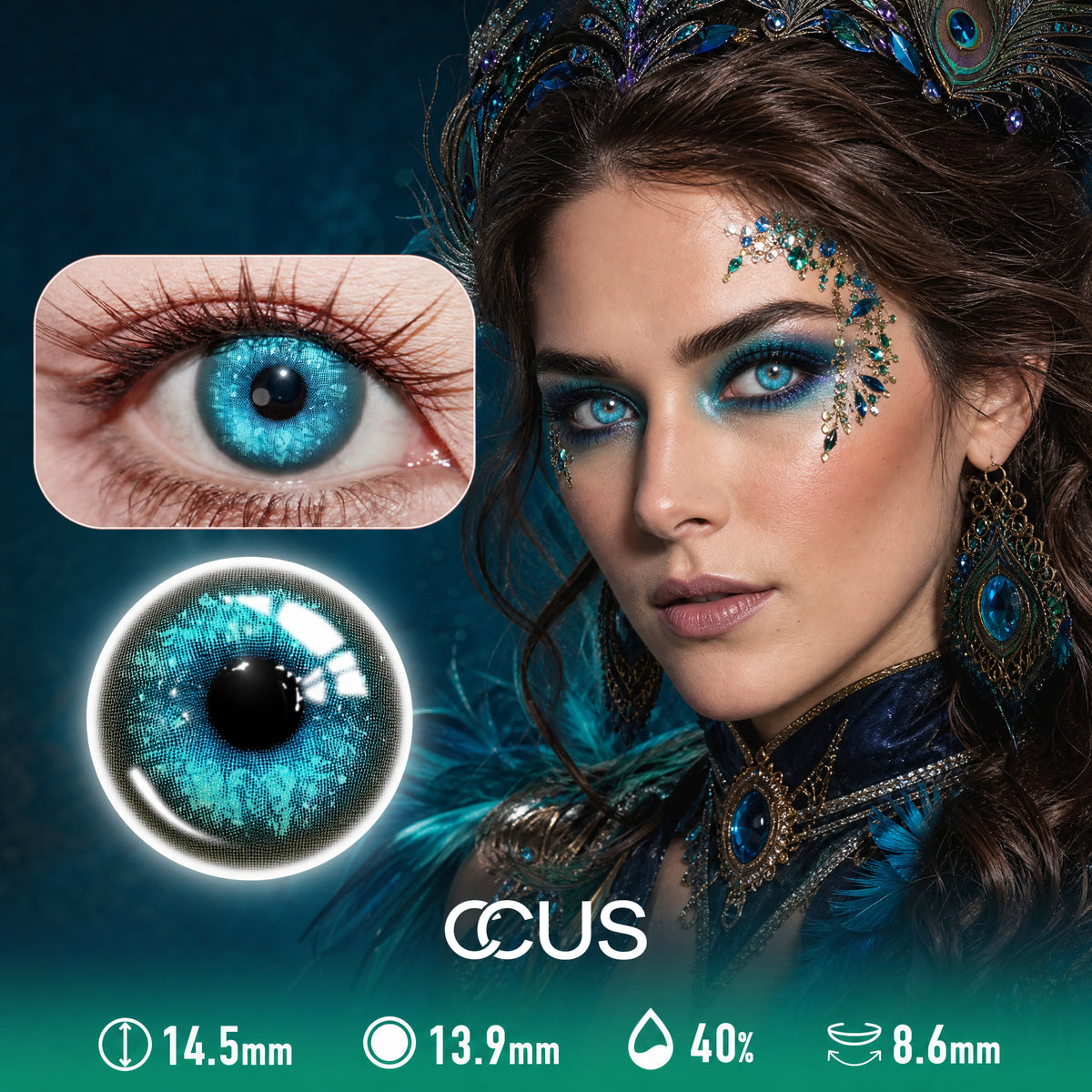 Umbra Veil Blue Contact Lenses