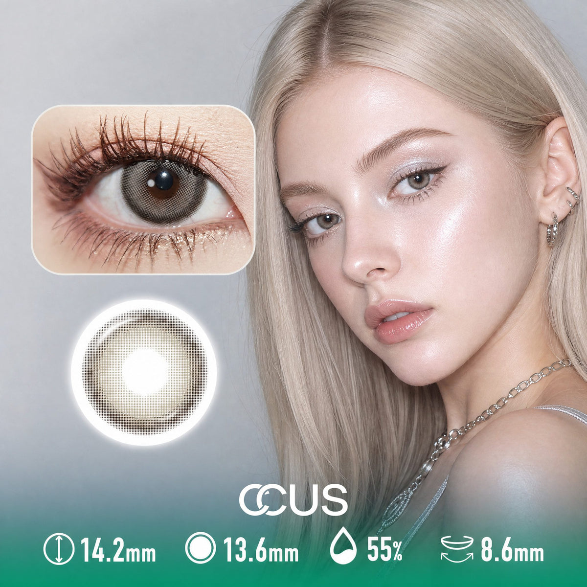 Vanilla Frost Smoke Grey Contact Lenses