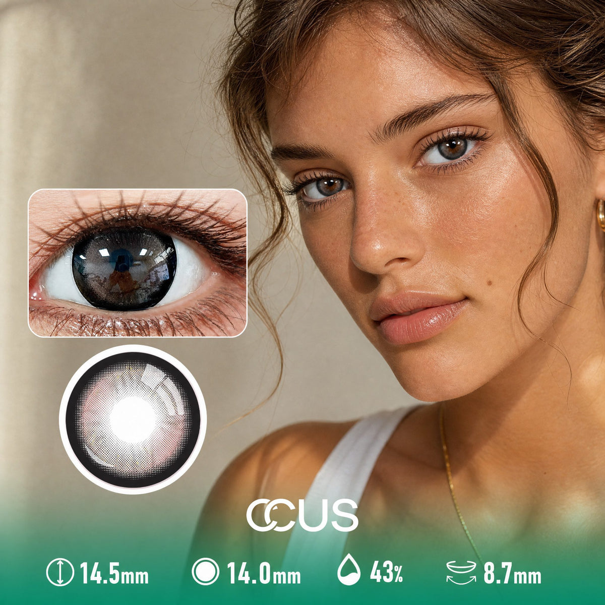 Velvet Nocturne Charcoal Black Contact Lenses