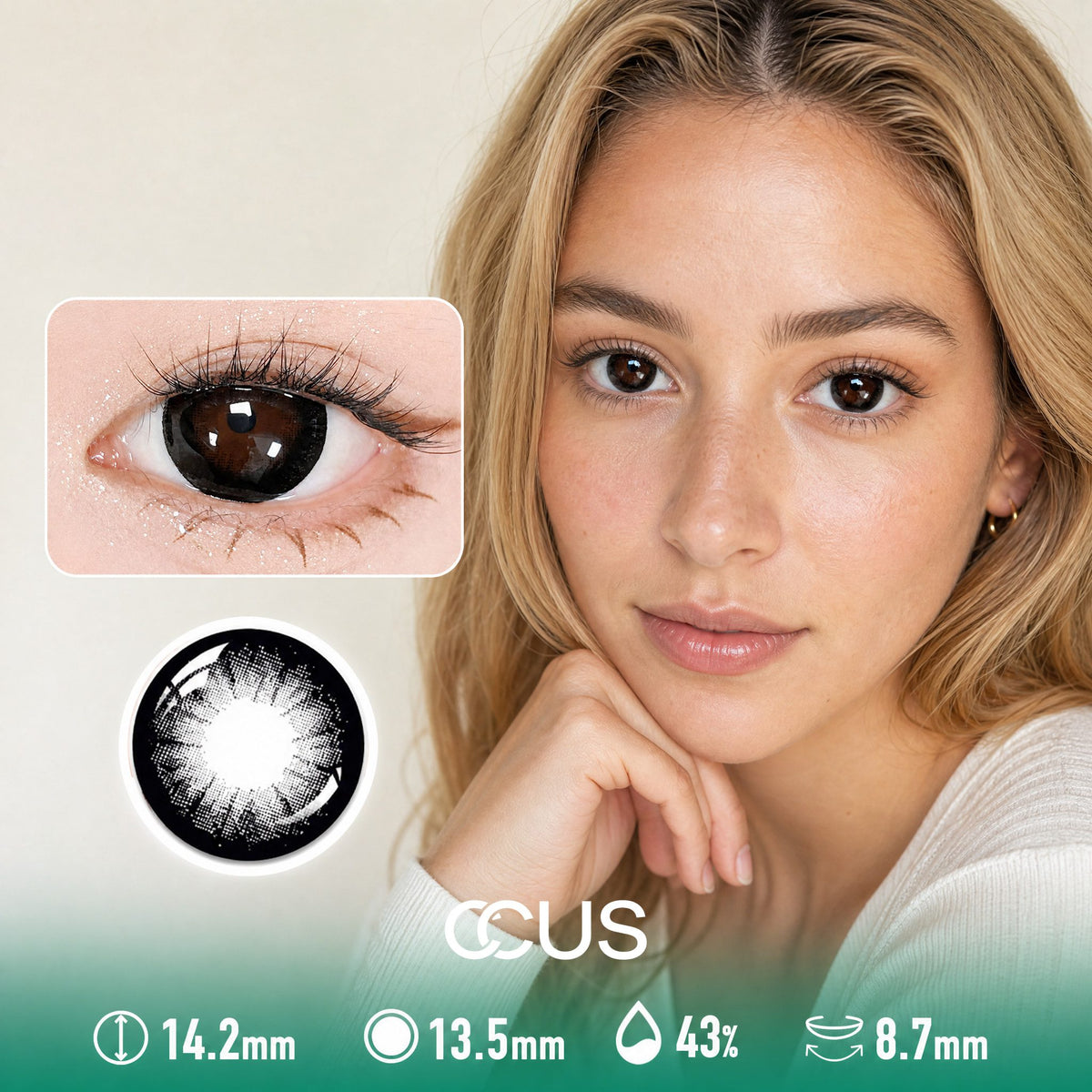 Vienna Moon Velvet Black Contact Lenses