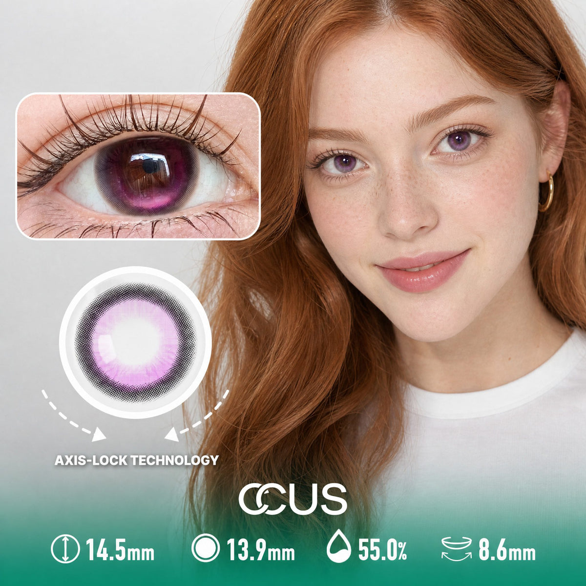 Vienna Winter Purple Contact Lenses