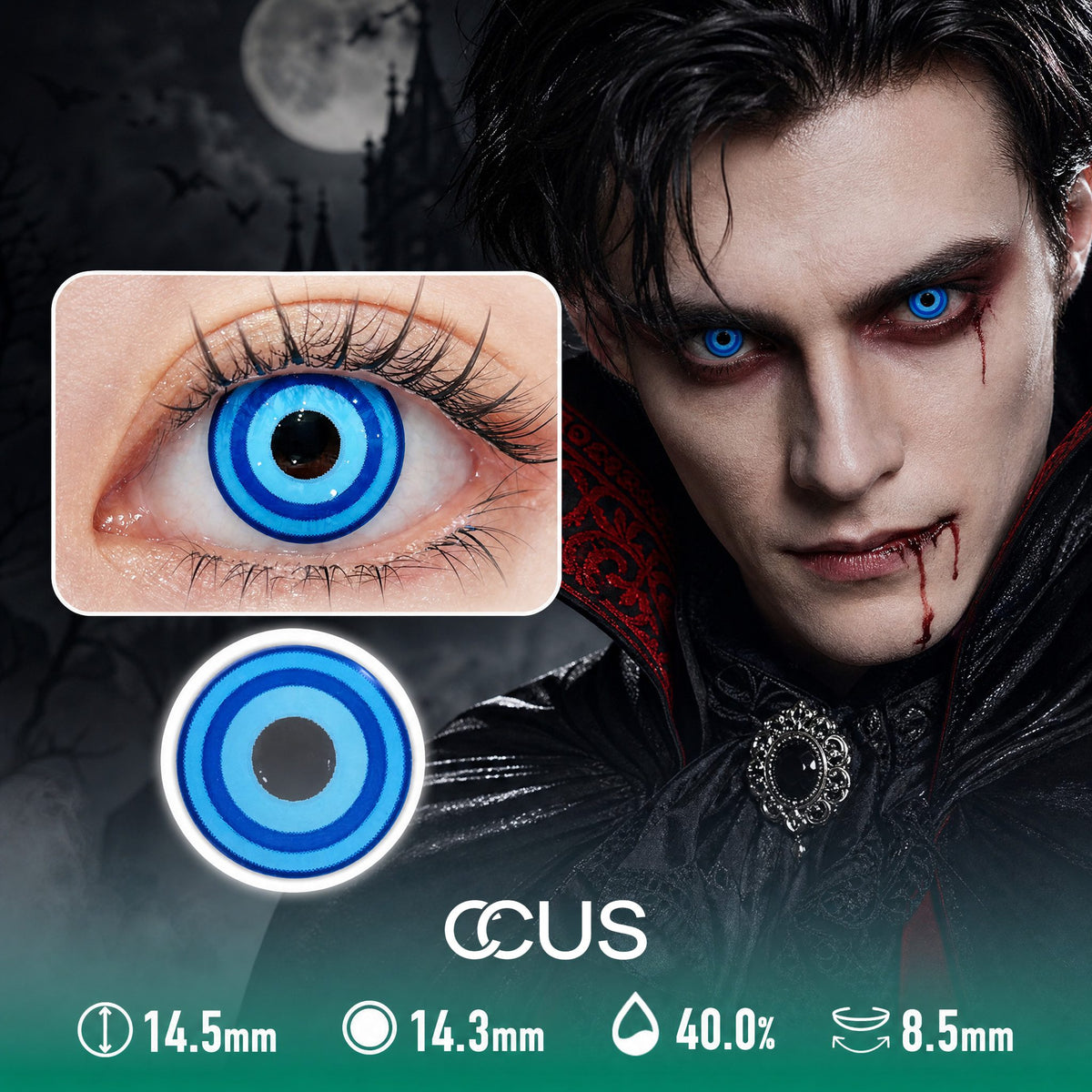 Winter Milan Cobalt Blue Contact Lenses