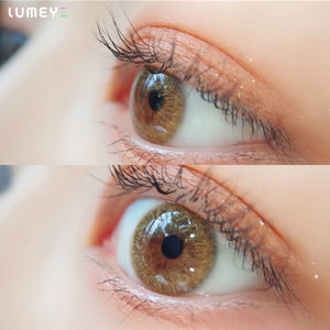 Best COLORED CONTACTS - LUMEYE Pop Star Brown Colored Contact Lenses - LUMEYE