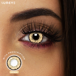 Best COLORED CONTACTS - LUMEYE Candy Peanut Butter Brown Colored Contact Lenses - LUMEYE