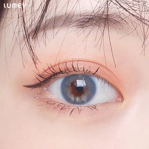 Best COLORED CONTACTS - LUMEYE Queen Blue Colored Contact Lenses - LUMEYE