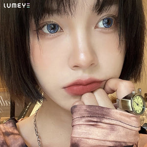 Best COLORED CONTACTS - LUMEYE Planet Blue Colored Contact Lenses - LUMEYE