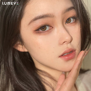 Best COLORED CONTACTS - LUMEYE Frozen Moon Brown Colored Contact Lenses - LUMEYE