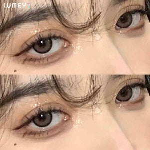 Best COLORED CONTACTS - LUMEYE Almonds Butter Brown Colored Contact Lenses - LUMEYE