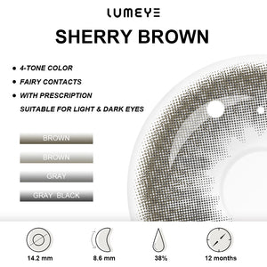Best COLORED CONTACTS - LUMEYE Sherry Brown Colored Contact Lenses - LUMEYE