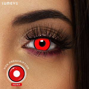 Best COLORED CONTACTS - LUMEYE Edged Zombie Curse Red Colored Contact Lenses - LUMEYE