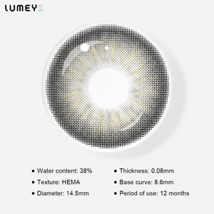 Best COLORED CONTACTS - LUMEYE Hanabi Gray Colored Contact Lenses - LUMEYE