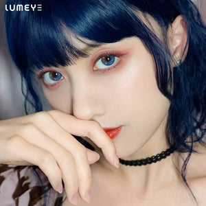 Best COLORED CONTACTS - LUMEYE Fairy Night Blue Colored Contact Lenses - LUMEYE