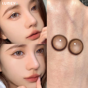 Best COLORED CONTACTS - LUMEYE Daisy Brown Colored Contact Lenses - LUMEYE